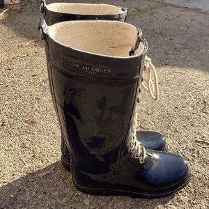 Isle Jacobsen Black Tall Rain Boots